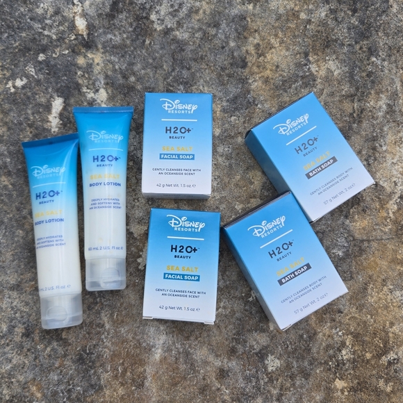 Disney Other - NWT Disney Resorts H2O+ Sea Salt Soap And Lotion Travel Size Set